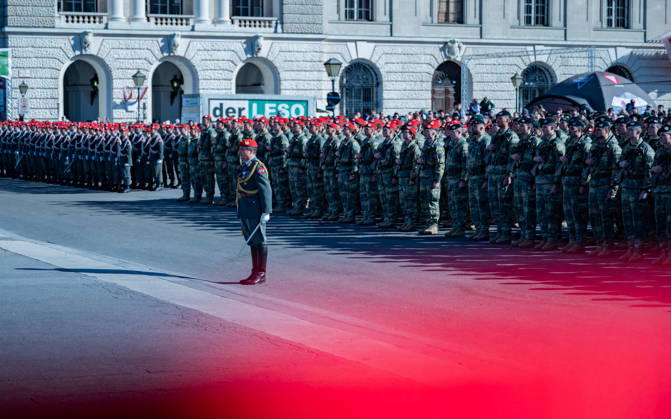 October 26, 2026 Official Celebrations for Austria s National Day 2026 Oath-taking ceremony during the official celebrations for National Day 2026 at Heldenplatz in Vienna, Austria Vienna Heldenplatz Vienna Austria