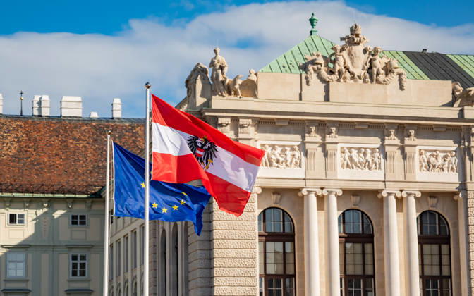 October 26, 2026 Official celebrations for Austria s National Day 2026 Subject: Symbolic image of the oath-taking ceremony during the official celebrations for National Day 2026 at Heldenplatz in Vienna, Austria Vienna Heldenplatz Vienna Austria