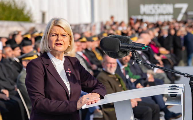 October 26, 2026 Official celebrations for Austria’s National Day 2026 Oath-taking ceremony during the official celebrations for National Day 2026 at Heldenplatz in Vienna, Austria. The photo shows ÖVP Federal Minister of Defense Klaudia Tanner in Vienna at Heldenplatz, Vienna, Austria