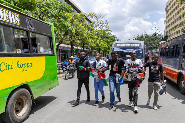 October 26, 2026, Nairobi, Kenya: Kenyan human rights activists march during the demonstration. Protesters demonstrated against rising fuel prices and the cost of living in Nairobi s Central Business District, calling for lower fuel prices and the removal of fuel taxes. Nairobi Kenya - ZUMAs197 20261026_aaa_s197_314 Copyright: xBonifacexMuthonix