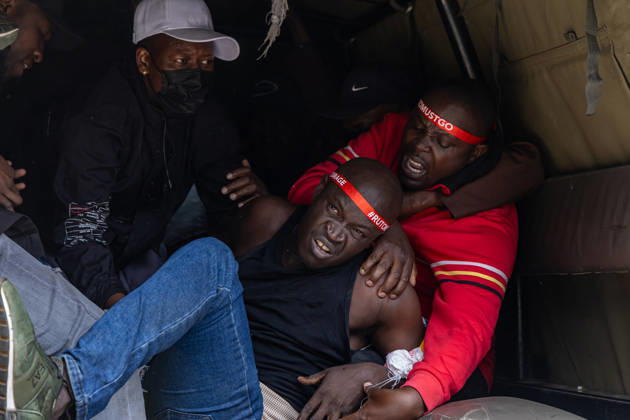 October 26, 2026, Nairobi, Kenya: Kenyan human rights activists are arrested during a protest. Protesters demonstrated against rising fuel prices and the cost of living in Nairobi s Central Business District, calling for lower fuel prices and the removal of fuel taxes. Nairobi Kenya - ZUMAs197 20261026_aaa_s197_325 Copyright: xBonifacexMuthonix