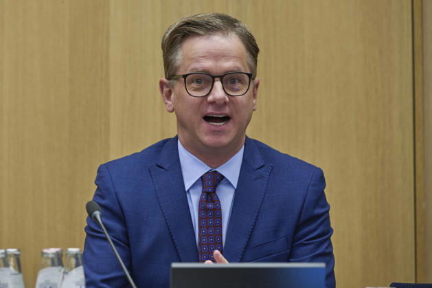 Federal Health Minister Carsten Linnemann (CDU) during the inaugural meeting of the Long-Term Care Structure Commission on Tuesday, October 27, 2026, in Berlin. FOR EDITORIAL USE ONLY Copyright: epd-bild ChristianxDitsch Linnemann5