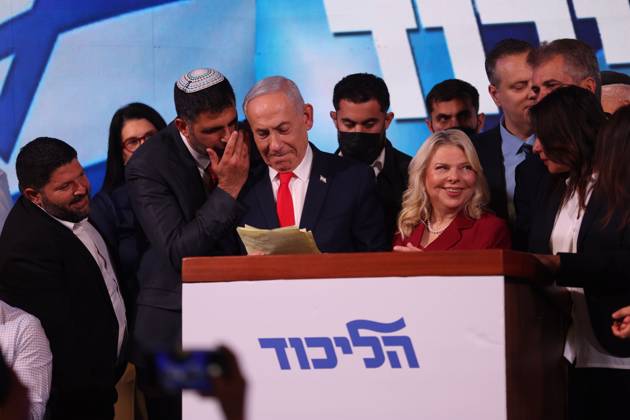 October 28, 2026, West Jerusalem, Israel: WEST JERUSALEM, OCTOBER 28, 2026: Israeli Prime Minister and Likud party leader Benjamin Netanyahu addresses supporters at the partyÃ¢â‚¬â ¢s election headquarters in West Jerusalem following the release of exit polls and preliminary results from IsraelÃ¢â‚¬â ¢s parliamentary elections held on October 27. West Jerusalem Israel  - ZUMAq101 20261028_zna_q101_023 Copyright: xSaeedxQaqx