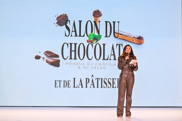 Salon du Chocolat - Paris Diane Leyre, Miss France 2022, hosts the Chocolate Musical Show during the 31st Salon du Chocolat et de la Pâtisserie - Chocolate Fair, at Parc des Expositions de la Porte de Versailles on October 27, 2026 in Paris, France. Photo by Jana Call me J ABACAPRESS.COM Paris Ile de France France  Copyright: xJanaxCallxmexJ ABACAx