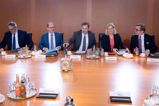 Cabinet meeting, Federal Government, Kickoff, Cabinet meeting, Federal Government, Minister in the Chancellor s Office, Nina Warken, Lars Klingbeil, Federal Minister of Finance, Vice Chancellor, Alexander Dobrindt, Federal Minister of the Interior, Alexander Schweitzer, Federal Minister of Labor, Philipp Amthor, Minister of State for Federal-State Cooperation, Berlin, Berlin, GER