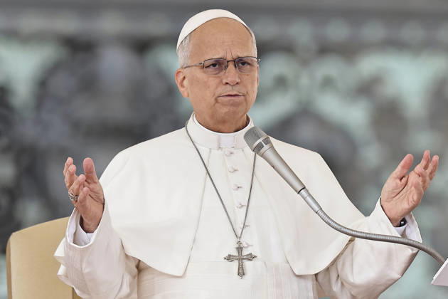 October 28, 2026. Vatican City - POPE LEO XIV during his weekly General audience in St. Peter s Square at the Vatican. EvandroInetti_via ZUMA Wire Vatican City State - ZUMAi15_ 20261028_zaf_i15_052 Copyright: xEvandroxInettix