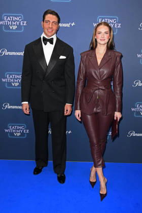 Fabio Knez and Darya Strelnikova at the EATING WITH MY EX dinner event to mark the premiere of the Paramount Reality TV show at Grace Restaurant in Berlin on October 28, 2026