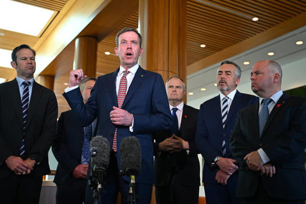 MATT CANAVAN EU FREE TRADE AGREEMENT PRESSER, Shadow Energy Minister Dan Tehan speaks to the media during a press conference at Parliament House in Canberra, Thursday, October 29, 2026. ( NO ARCHIVING CANBERRA AUSTRALIAN CAPITAL TERRITORY Australia  Copyright: xLUKASxCOCHx 20261029179693533595