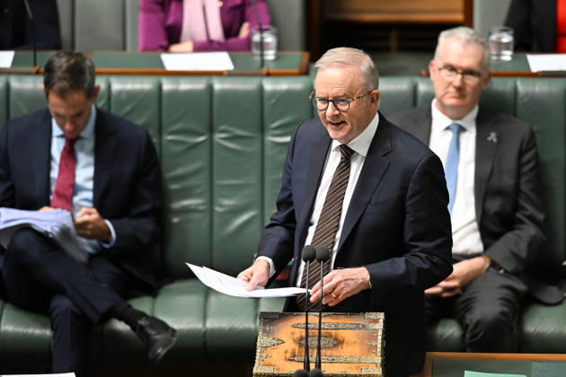 QUESTION TIME, Australian Prime Minister Anthony Albanese speaks during Question Time in the House of Representatives at Parliament House in Canberra, Thursday, October 29, 2026. ( NO ARCHIVING CANBERRA AUSTRALIAN CAPITAL TERRITORY Australia  Copyright: xLUKASxCOCHx 20261029167945481700
