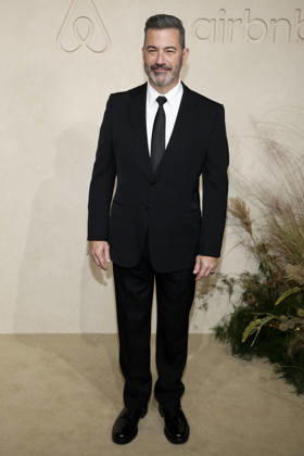 Jimmy Kimmel attends Airbnb.org s first ever gala at Milk Studios in Los Angeles on Wednesday, October 28, 2026. Airbnb.org is a global nonprofit that provides free emergency housing to people affected by disasters, illnesses, or other times of crisis.  LAP2026102885 CAROLINExBREHMAN