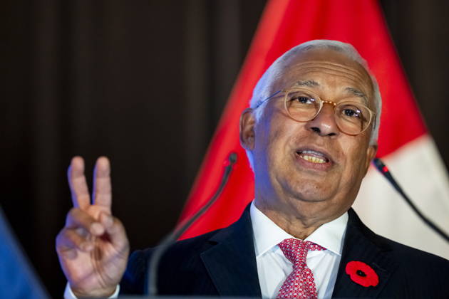 October 29, 2026, Montreal, Pq, CANADA: President of the European Council, Antonio Costa, gives remarks at a luncheon ahead of the Canada-EU Summit, in Montreal, on Thursday, Oct. 29, 2026. Montreal CANADA  - ZUMAc35_ 20261029_zaf_c35_131 Copyright: xChristopherxKatsarovx