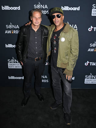 October 29, 2026, Los Angeles, California, USA: American contemporary artist, activist and founder of OBEY Clothing SHEPARD FAIREY, 56, and American guitarist, singer, songwriter, and political activist TOM MORELLO, 62, attend 2026 (Songwriters of North America) SONA Awards. Los Angeles USA  - ZUMAb173 20261029_aap_b173_029 Copyright: xBillyxBennightx