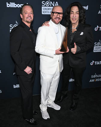 October 29, 2026, Los Angeles, California, USA: ANDREAS CARLSSON, DESMOND CHILD and PAUL STANLEY attend 2026 (Songwriters of North America) SONA Awards. Los Angeles USA  - ZUMAb173 20261029_aap_b173_038 Copyright: xBillyxBennightx