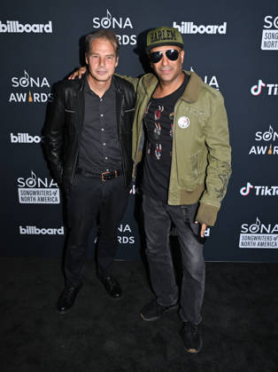 October 29, 2026, Los Angeles, California, USA: American contemporary artist, activist and founder of OBEY Clothing SHEPARD FAIREY, 56, and American guitarist, singer, songwriter, and political activist TOM MORELLO, 62, attend 2026 (Songwriters of North America) SONA Awards. Los Angeles USA  - ZUMAb173 20261029_aap_b173_041 Copyright: xBillyxBennightx