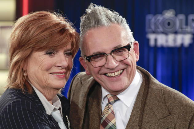 Christine Westermann and Götz Alsmann during the taping of the WDR talk show *Kölner Treff* at WDR Studio BS 3 in Cologne, October 29, 2026 Foto:xR.xSchmiegeltx xFuturexImagex koelner_treff2910_6019