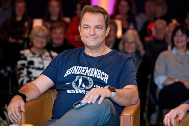 MDR Riverboat dog expert and author Martin Rütter during the taping of the MDR talk show Riverboat on October 30, 2026, at Mediacity Leipzig 20261030ADO0010