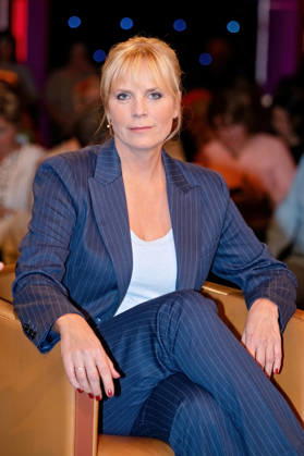 MDR Riverboat actress Melanie Marschke during the taping of the MDR talk show Riverboat on October 30, 2026, at Mediacity Leipzig 20261030ADO0025