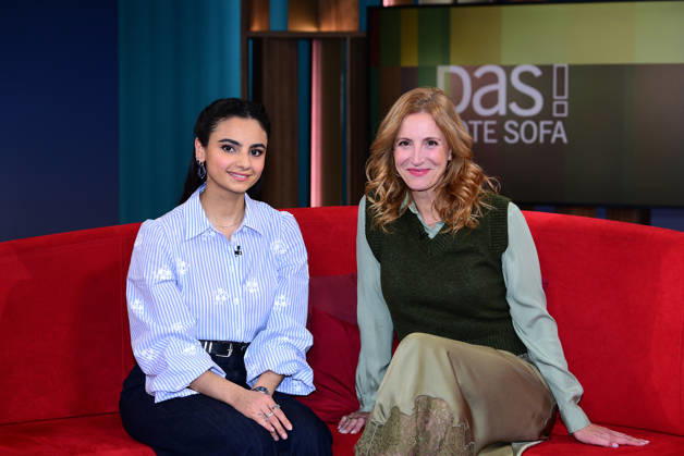 Bayan Layla appeared as a guest on the NDR show *Das Rote Sofa* with host Ilka Petersen on October 30, 2026, in Hamburg. Bayan Layla and Ilka Petersen during the *Das Rote Sofa* TV show at the NDR Studios on October 30, 2026 in Hamburg, Germany Bayan Layla as a guest on Das Rote Sofa on NDR in Hamburg