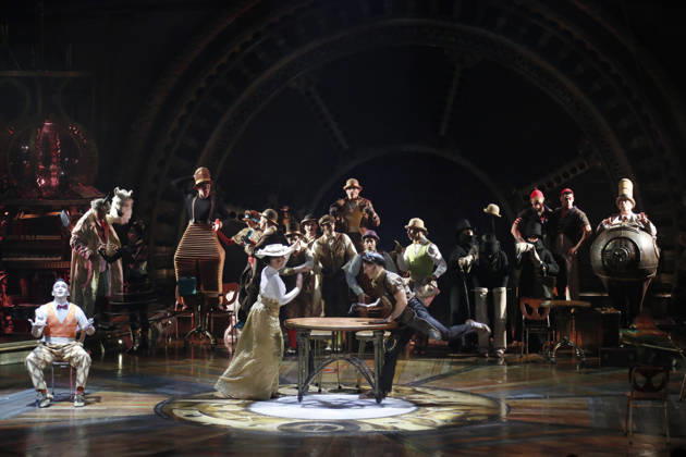 October 30, 2026, Madrid, Community Of Madrid, Spain: Artists and acrobats of Cirque du Soleil perform live on stage during the opening premiere of KURIOS - Cabinet of Curiosities (Gabinete de Curiosidades) under the iconic Big Top (Gran Carpa) at Escenario Puerta del Angel in Madrid, Spain, on Friday, October 30, 2026. Directed by Michel Laprise and celebrated as one of Cirque du Soleil s most acclaimed productions, the steampunk-inspired spectacle arrives in the Spanish capital following its successful engagement in Barcelona to conclude its Spanish tour. Set in a late 19th-century mechanical universe, the show follows an ambitious inventor known as The Seeker who unlocks a cabinet of curiosities, unleashing world-class contortionists - ZUMAo127 20261030_zep_o127_056 Copyright: xHugoxOrtunox