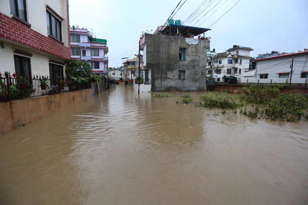 Flooding Disrupts Daily Life In Lalitpur Amid Heavy Rainfall Flooded streets are seen amid continuous rainfall caused by the effects of Cyclone Arnab in Lalitpur, Nepal, on October 31, 2026. Heavy rainfall has inundated several areas, disrupting daily activities and causing difficulties for pedestrians and motorists. Lalitpur Nepal  Copyright: xSanjitxPariyarx originalFilename: pariyar-notitle261031_nppaN.jpg