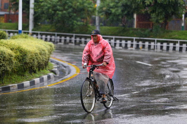 Cyclone Arnab s Impact: Continuous Rainfall Disrupts Daily Life Across Kathmandu Valley A cyclist rides along a rain-soaked street during continuous rainfall in Patan, Lalitpur, Nepal, on October 31, 2026. Persistent rain has affected daily activities and movement across the Kathmandu Valley. Lalitpur Bagmati Nepal  Copyright: xSubaasxShresthax originalFilename: shrestha-cyclonea261031_npyAF.jpg