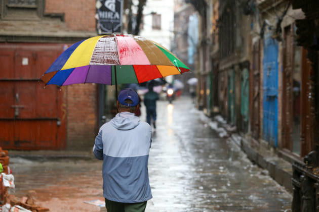 Cyclone Arnab s Impact: Continuous Rainfall Disrupts Daily Life Across Kathmandu Valley A pedestrian walks through Patan carrying an umbrella during rainfall in Lalitpur, Nepal, on October 31, 2026. Continuous rain has disrupted daily activities across the Kathmandu Valley. Lalitpur Bagmati Nepal  Copyright: xSubaasxShresthax originalFilename: shrestha-cyclonea261031_np0AH.jpg